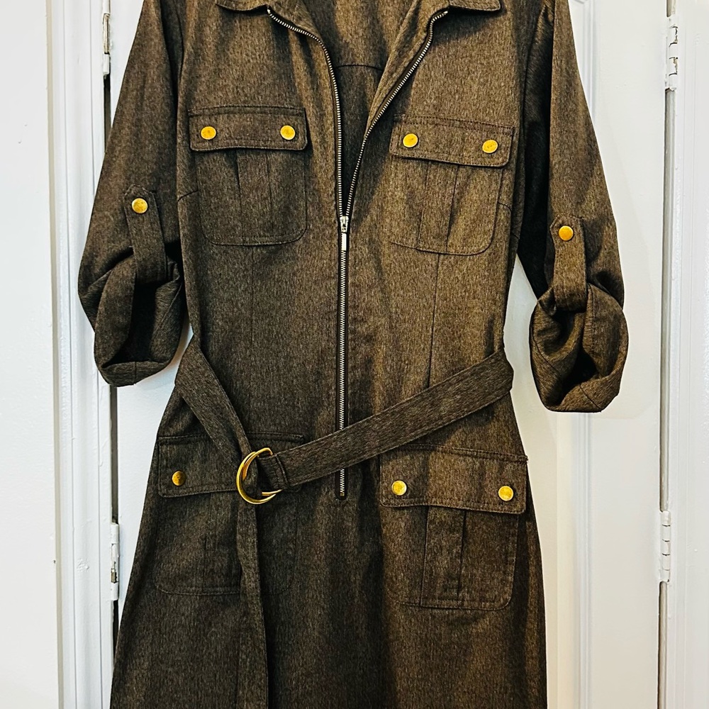 Green Belted Women's Jacket